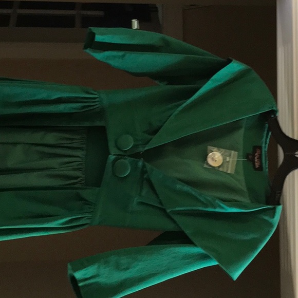 Trashy Diva Fashion Coat- Green - Picture 2 of 4